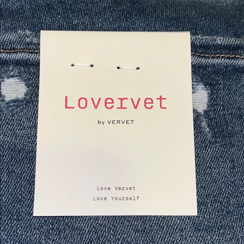 Lovervet by Vervet 20W Women’s Control Top High Rise Straight Leg Denim Jeans